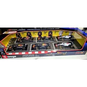 Bburago 2025 Oracle Red Bull Racing F1 1:43 Die Cast 6 Car Set Display Box